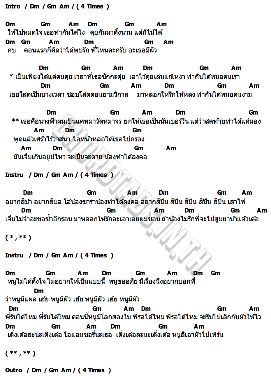 คอร์ด บักหมาจร บี้เดอะสกา x สยาโม