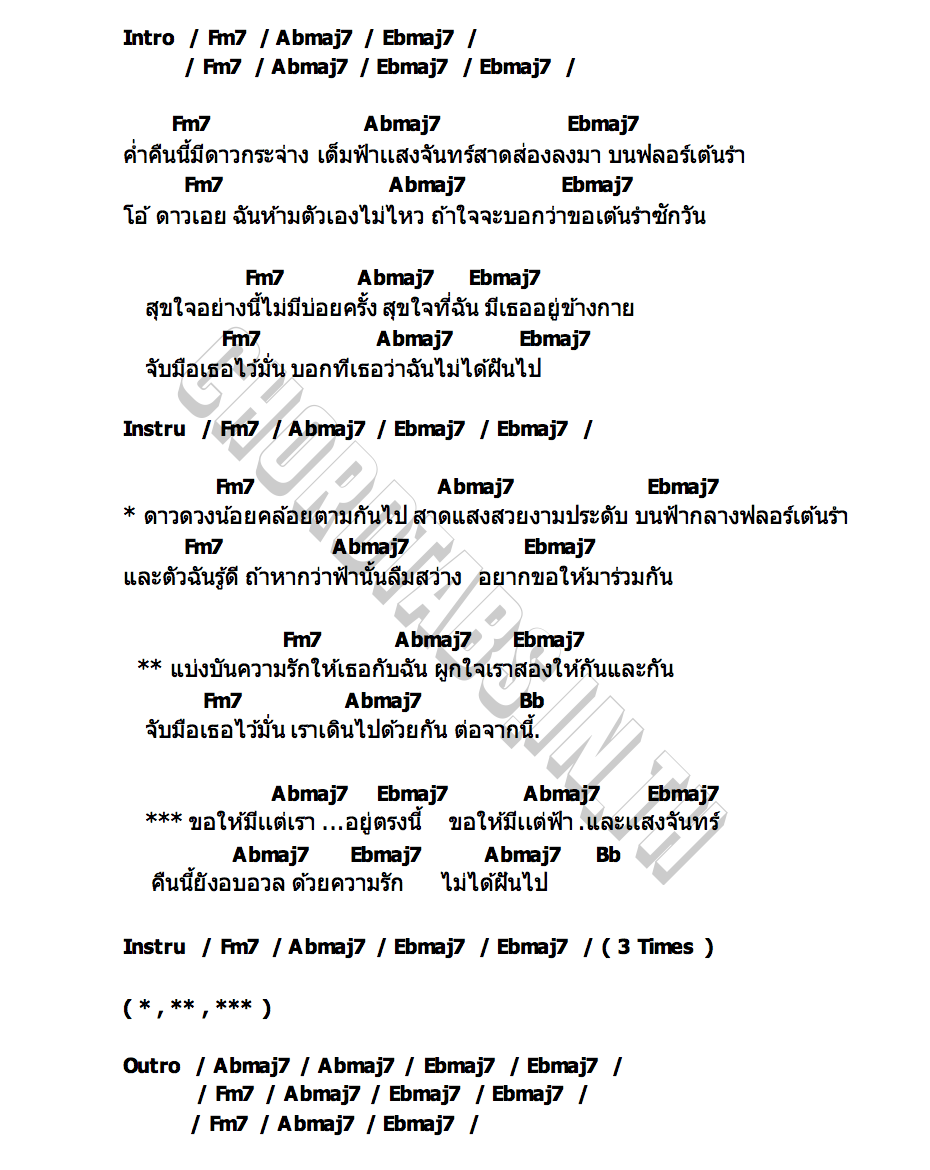 คอร์ด ฟลอร์เต้นรำ The Superglasses Ska Ensemble