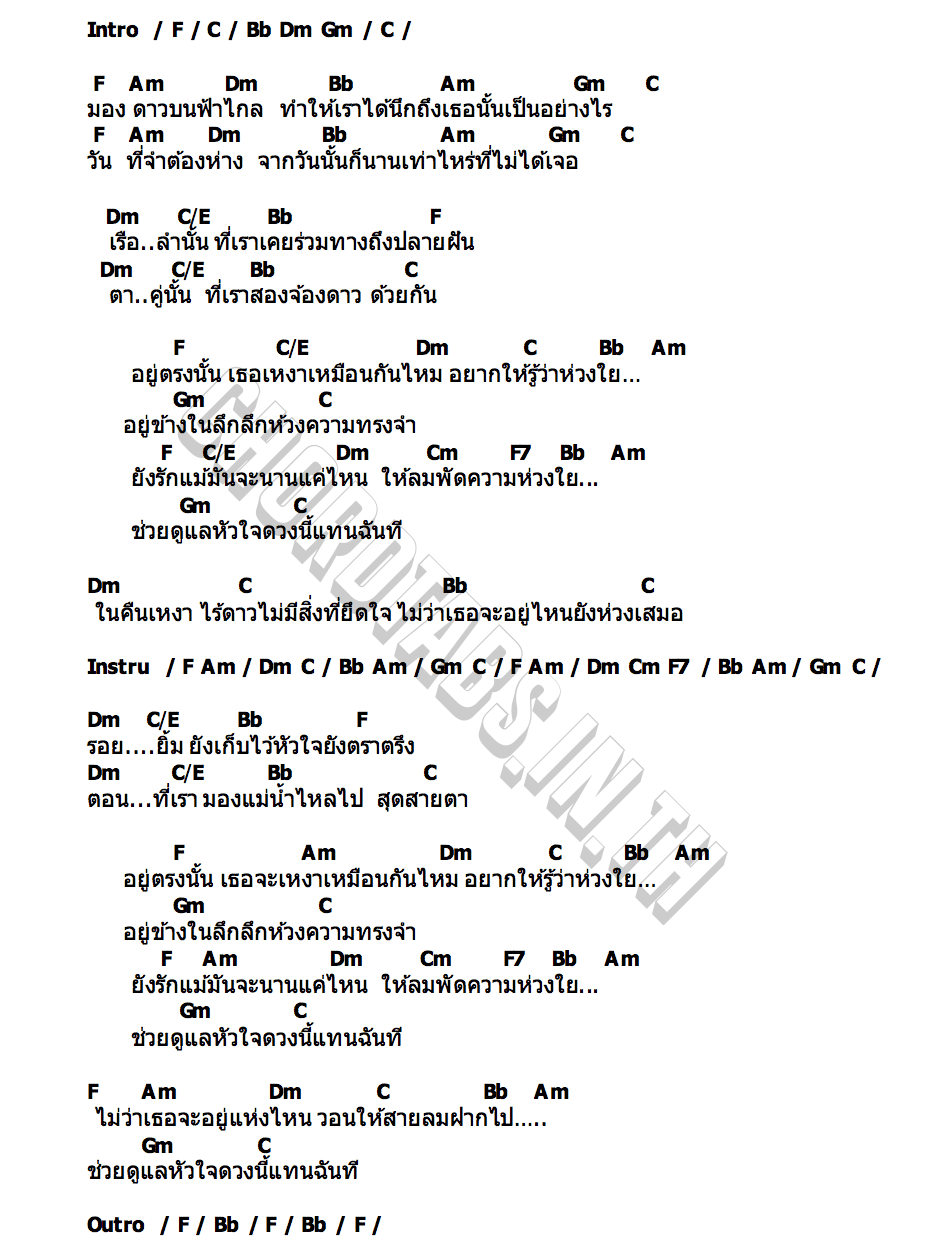 คอร์ด อยากให้รู้ว่าห่วงใย พลพล
