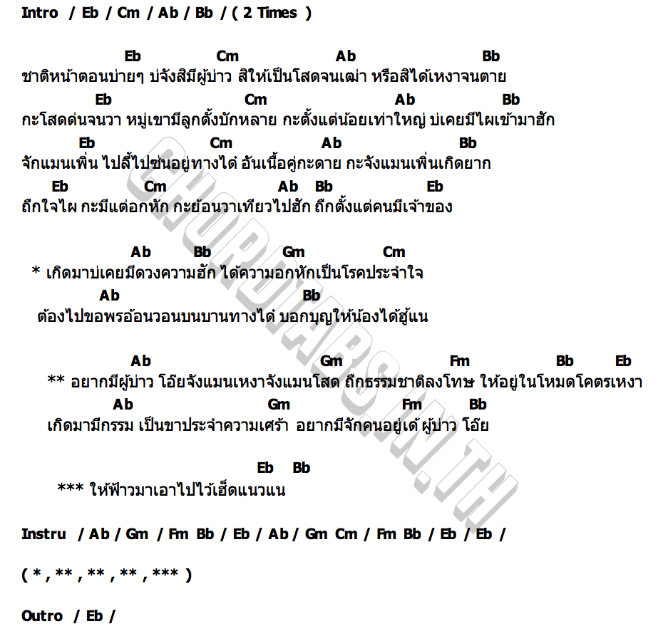 คอร์ด โรคประจำใจ แพม แพรพิไล