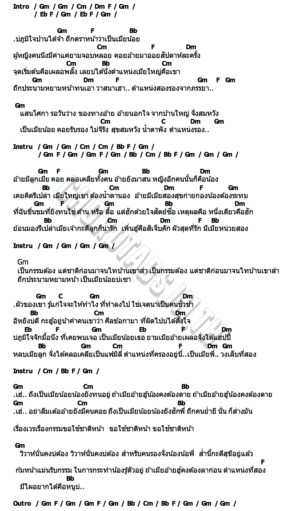 คอร์ด ตำแหน่งสองรองจากภรรยา บิ๋ว พรประภา