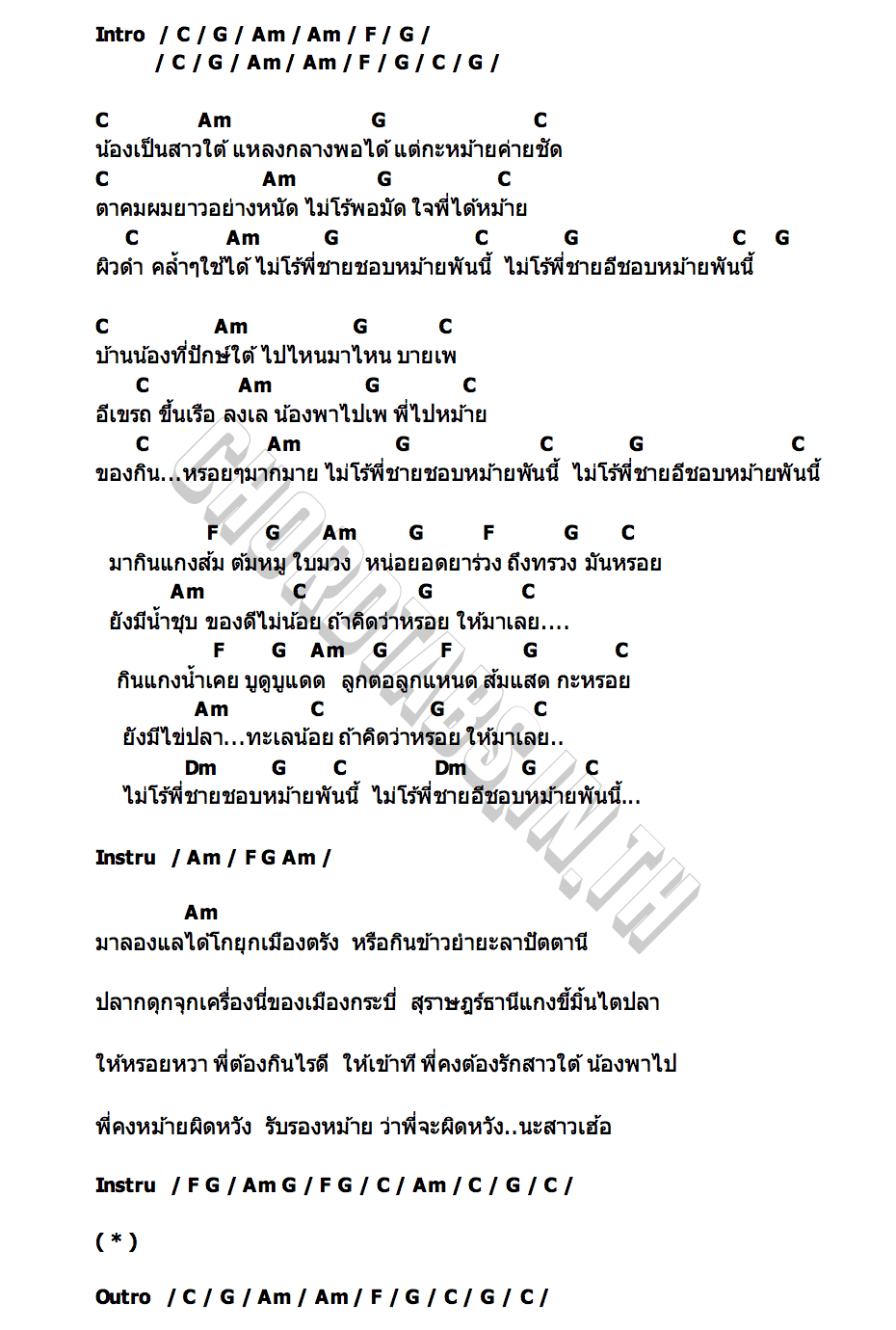 คอร์ด หรอยนะ พี่ไปหม้าย กิม ชญาภา
