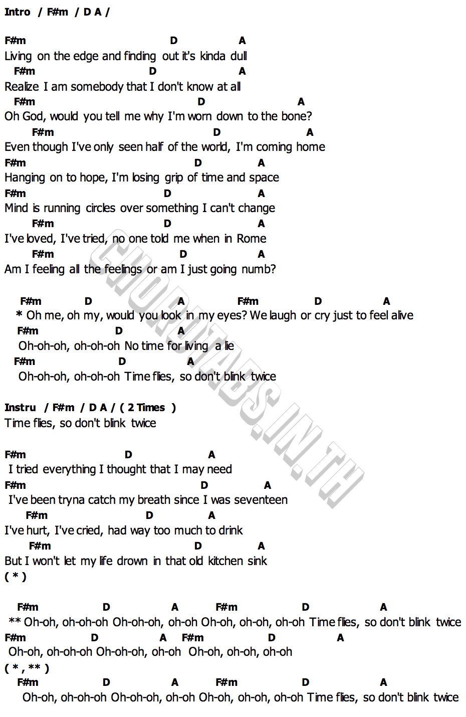 คอร์ด Blink Twice Shaboozey  Myles Smith