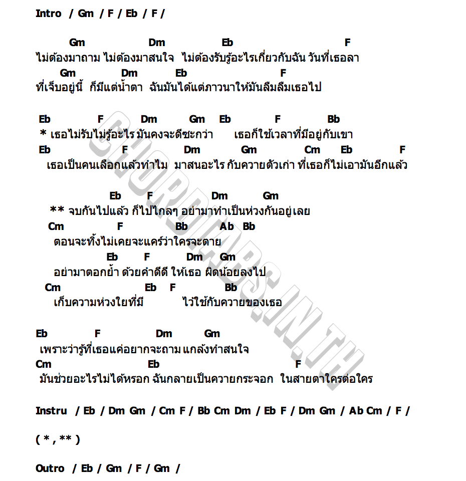คอร์ด แค่ควายตัวเก่า GOLF THE NEEDS ( กอล์ฟเดอะนีดส์ )