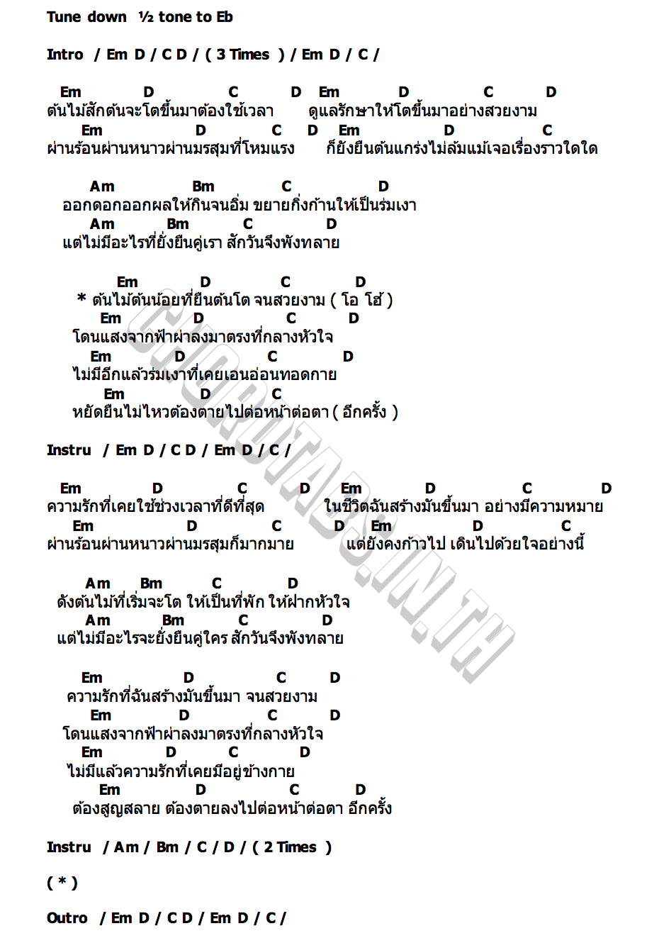 คอร์ด ต้นไม้ Infamous
