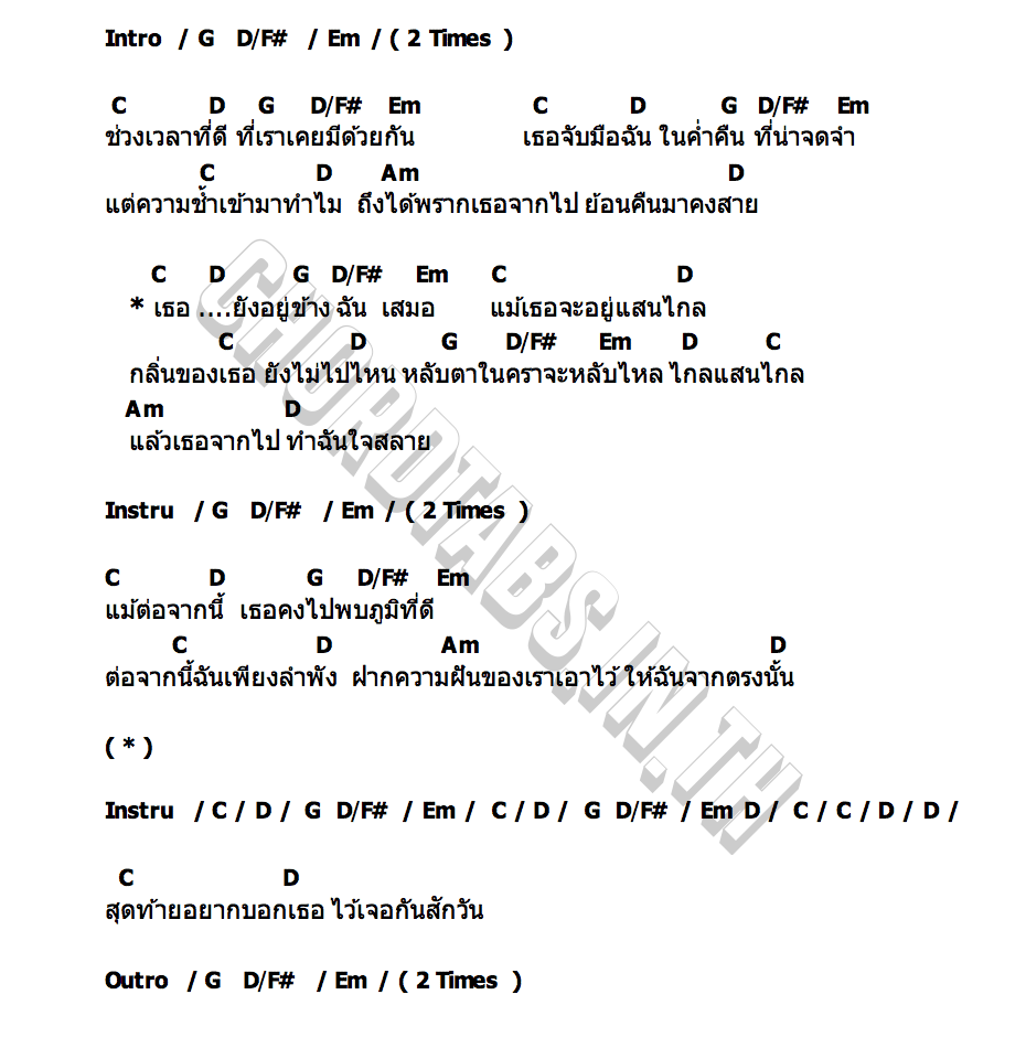 คอร์ด ไว้เจอกันใหม่ LAILIN