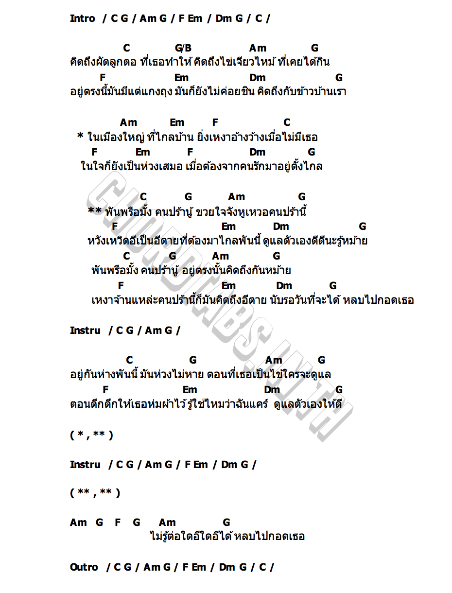 คอร์ด พันพรือมั้ง NORMALMAN
