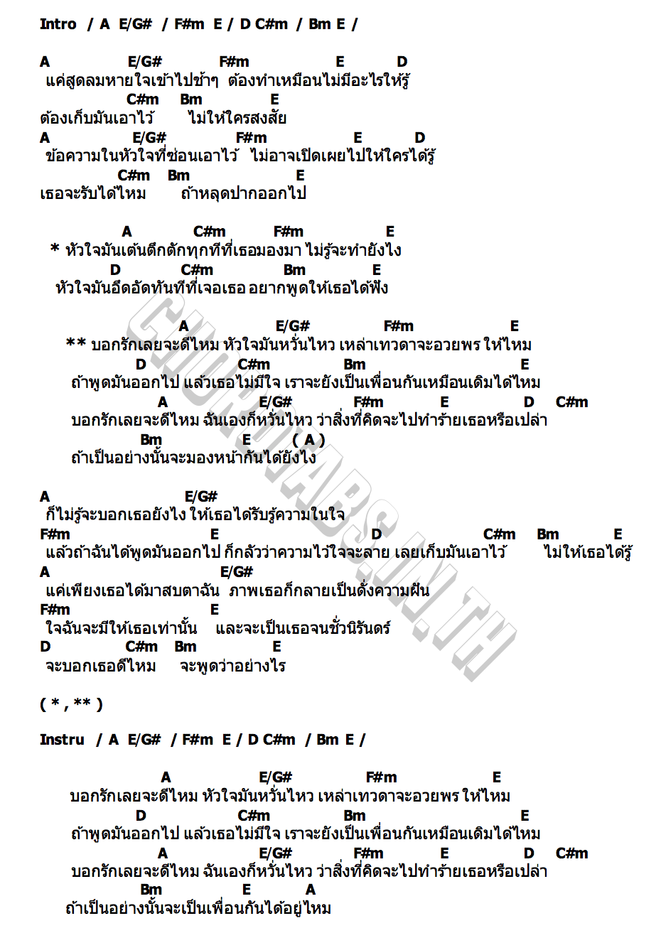 คอร์ด จะดีไหม (Friend) DENKHUN