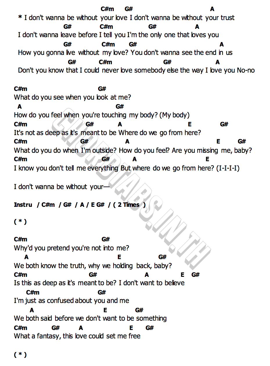 คอร์ด The Way I Love You Jorja Smith