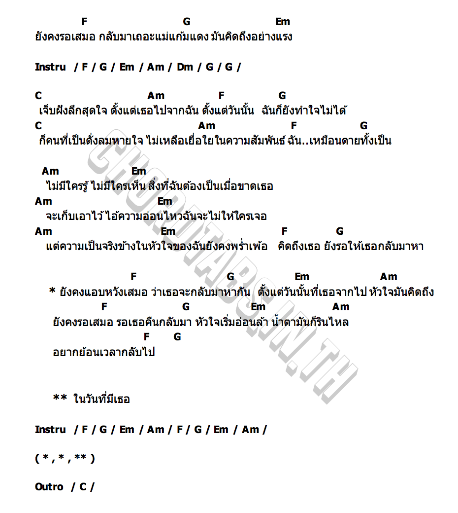 คอร์ด แอบหวัง LOGIN