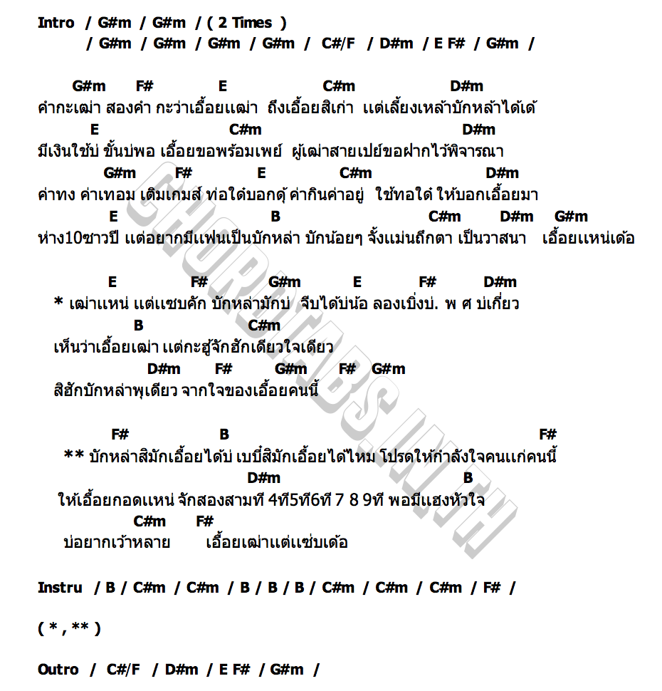 คอร์ด เฒ่าแต่แซ่บ หงสา ประภาพร