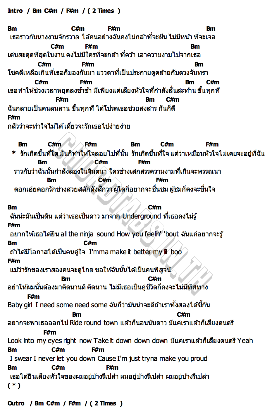 คอร์ด Miss Universe OZEEOOS
