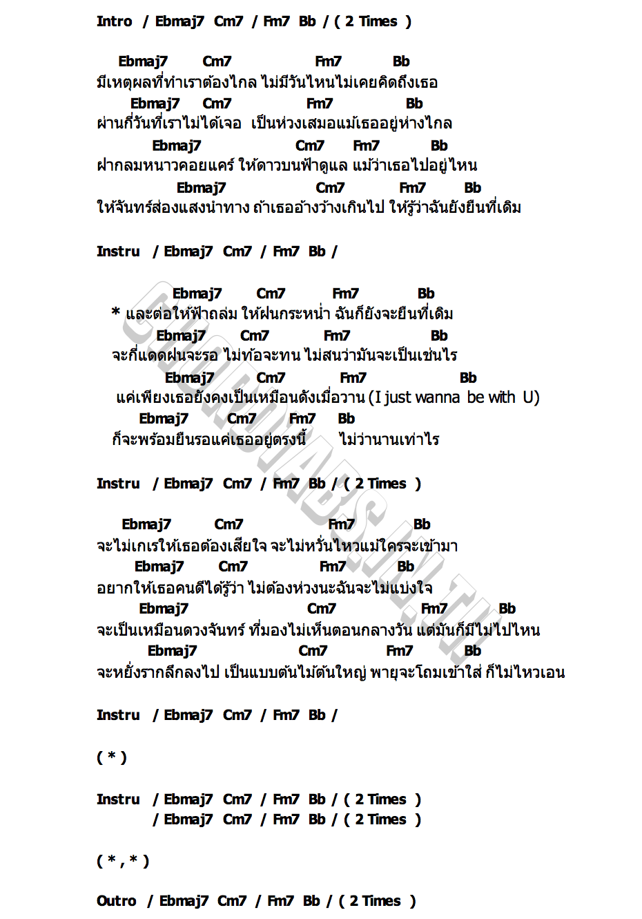 คอร์ด ยิ่งยืนนาน คิงส์ ชนาวิทย์