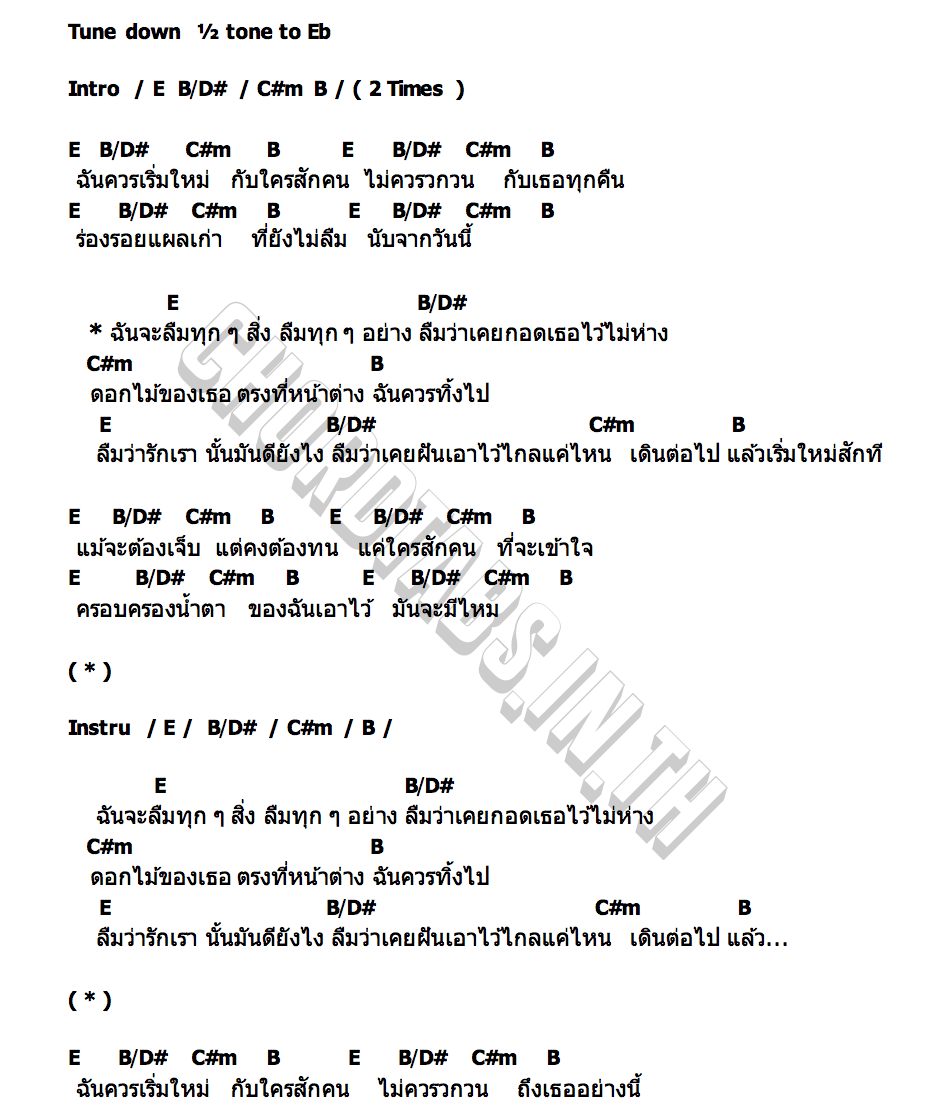 คอร์ด เริ่มใหม่ Three Man Down