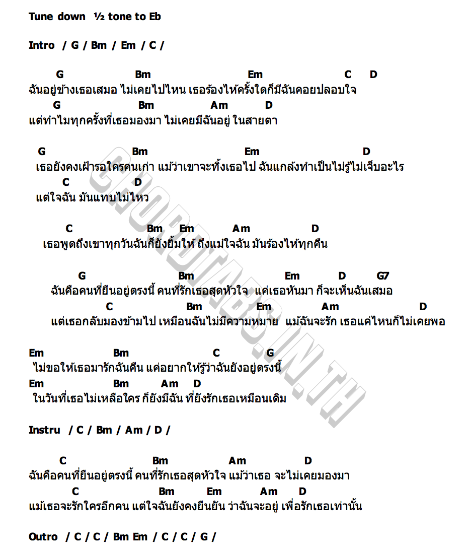คอร์ด คนที่ยืนอยู่ตรงนี้ (Still Here) SapphieVerse