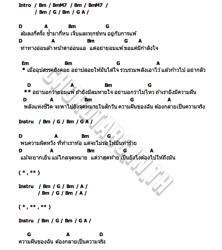 คอร์ด พลังชีวิต BOY PEACEMAKER