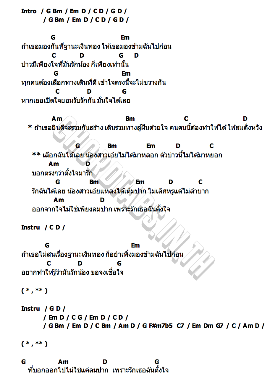 คอร์ด ตั้งใจมารัก นิล แทมมะริน X โอม ทัพห้า