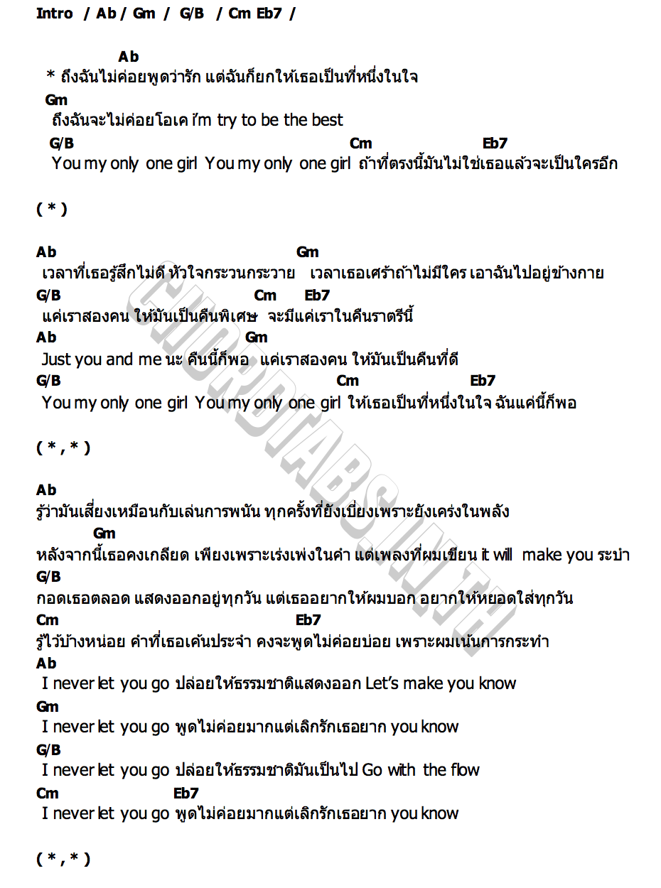 คอร์ด พูดว่ารัก Kennocha