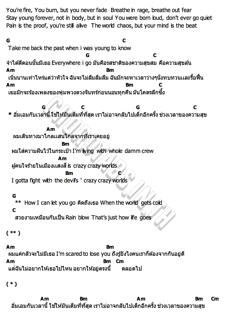 คอร์ด เด็กคนนั้น 2K
