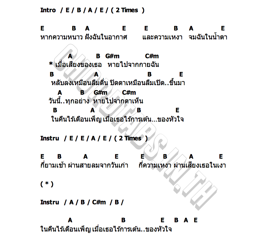 คอร์ด เรื่องสั้น 132 คำ Greasy Cafe