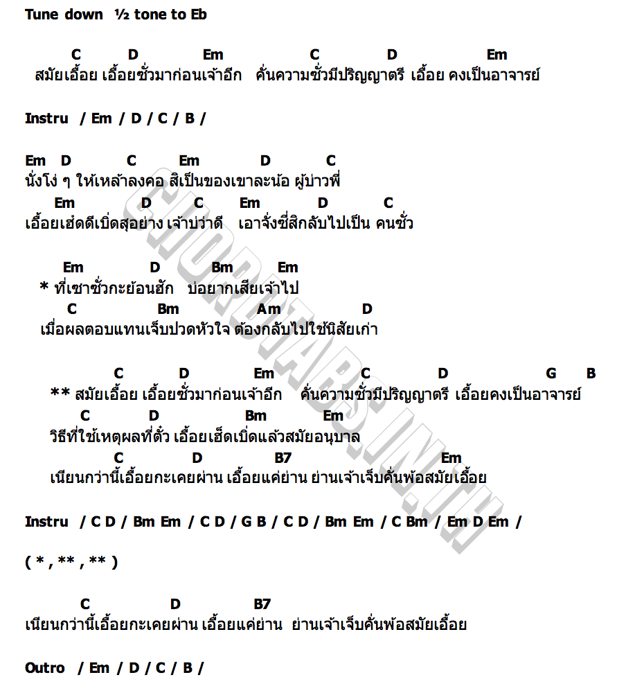 คอร์ด สมัยเอื้อย น้ำแข็ง ทิพวรรณ