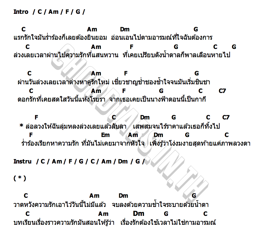 คอร์ด กามอารมณ์ กล้วย แสตมป์