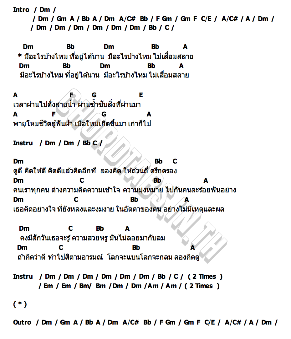 คอร์ด มีอะไรบ้างไหม The Top Project