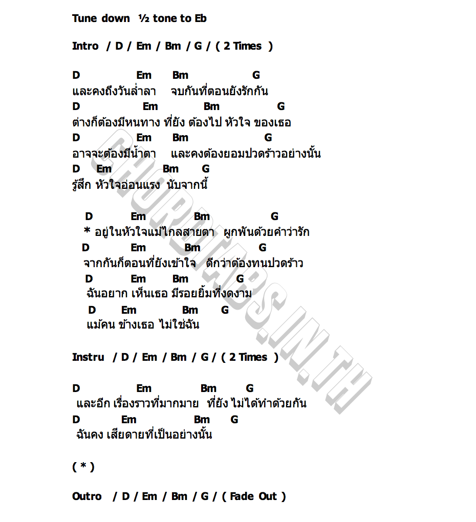 คอร์ด อยู่ในใจแม้ไกลสายตา NOS