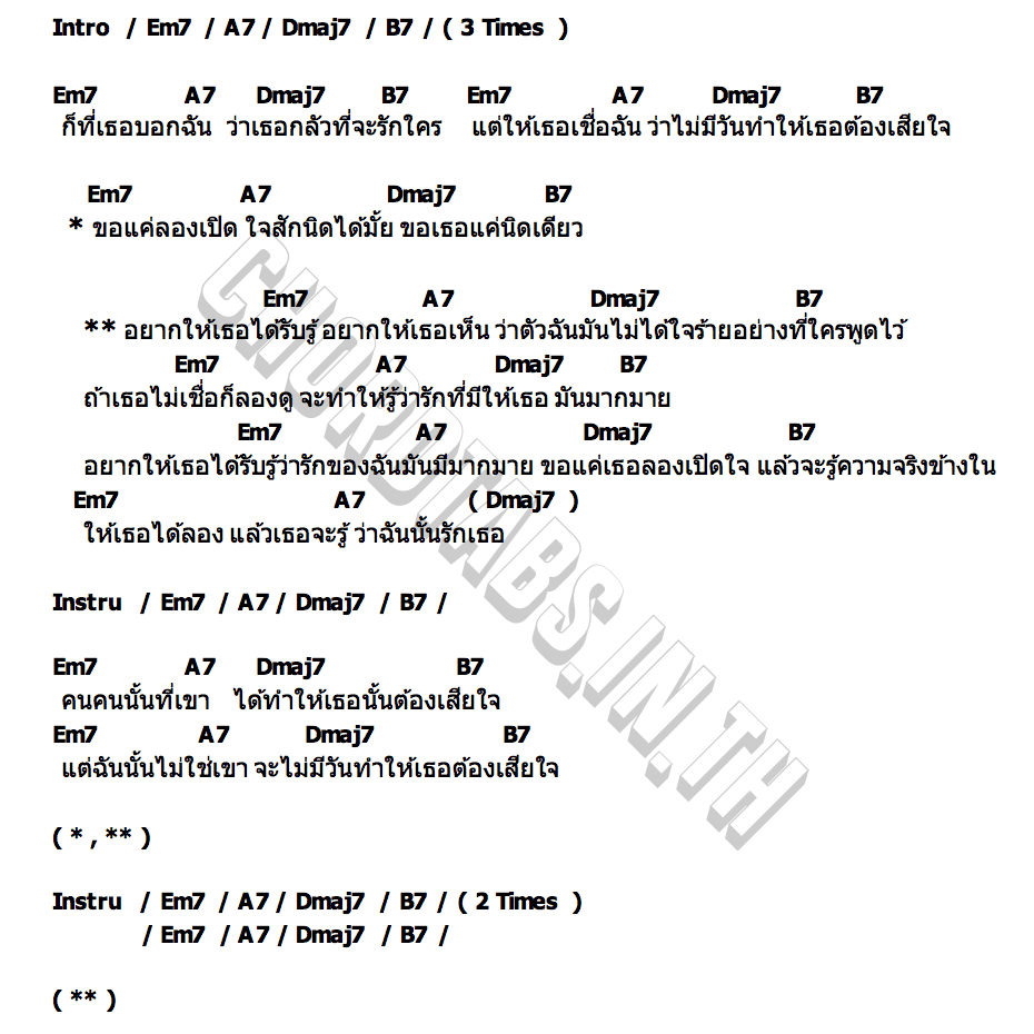 คอร์ด เชื่อเหอะ SLEEPLEZZZ