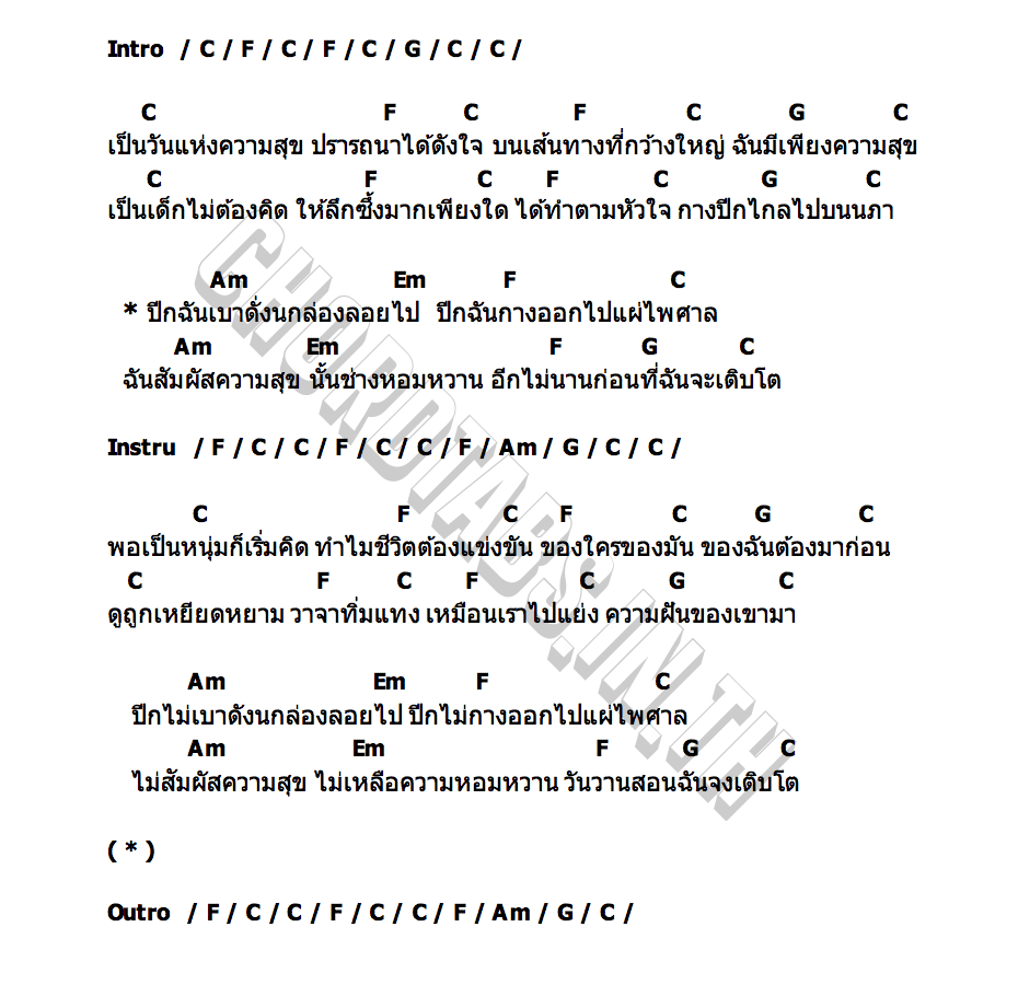 คอร์ด สัมภาระ เขียนไขและวานิช