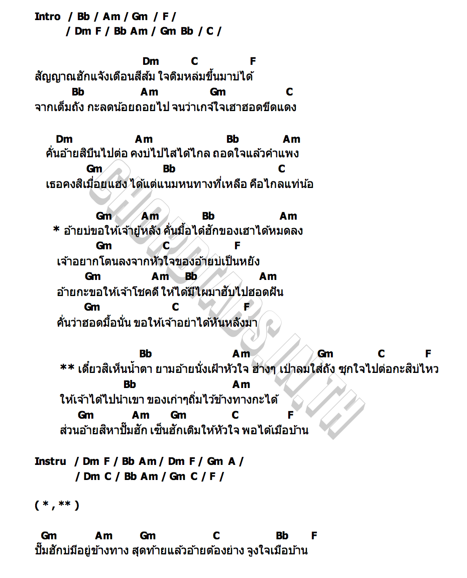 คอร์ด ปั๊มเติมใจ (ป.ต.จ) ซิม เบาหวิว