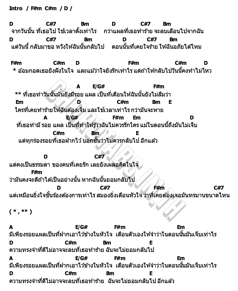 คอร์ด รอย 4JUNE
