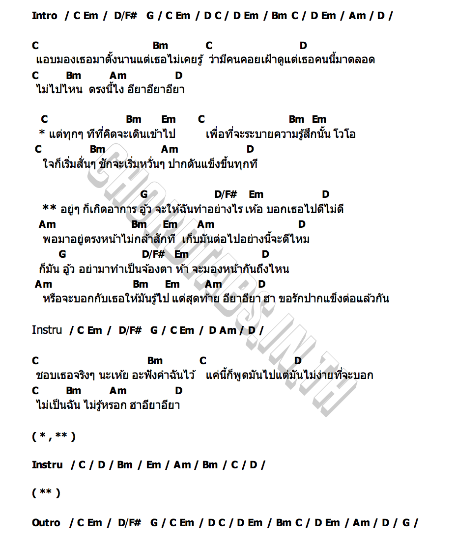 คอร์ด อยู่ๆก็เกิดอาการ FayMay