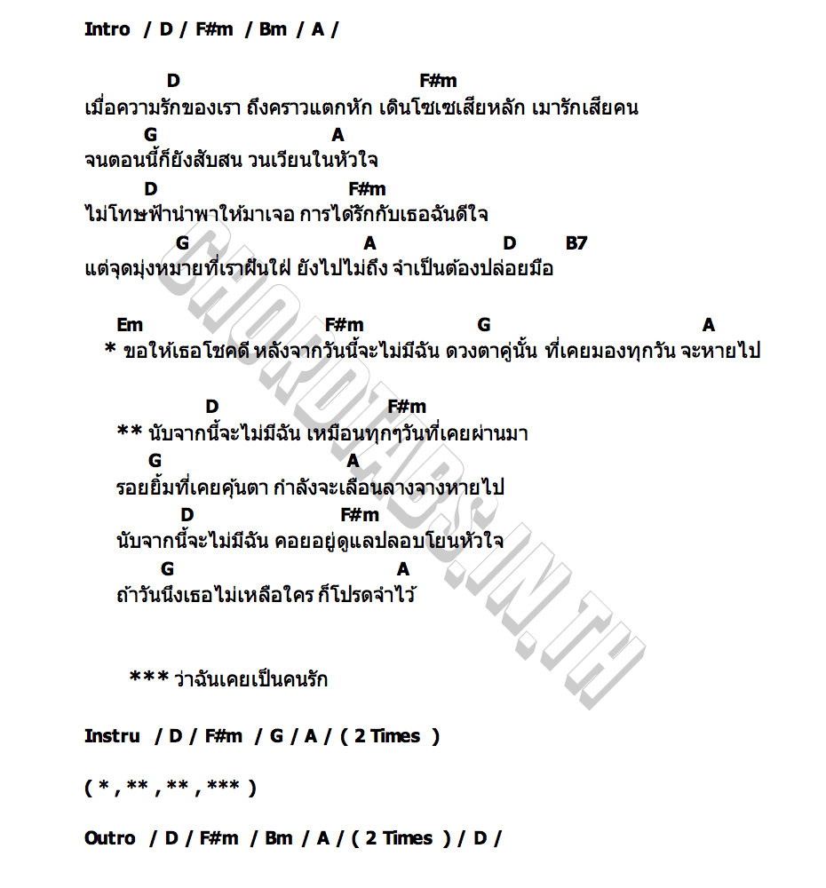 คอร์ด นับจากนี้ จิ๋ว สกุณชัย