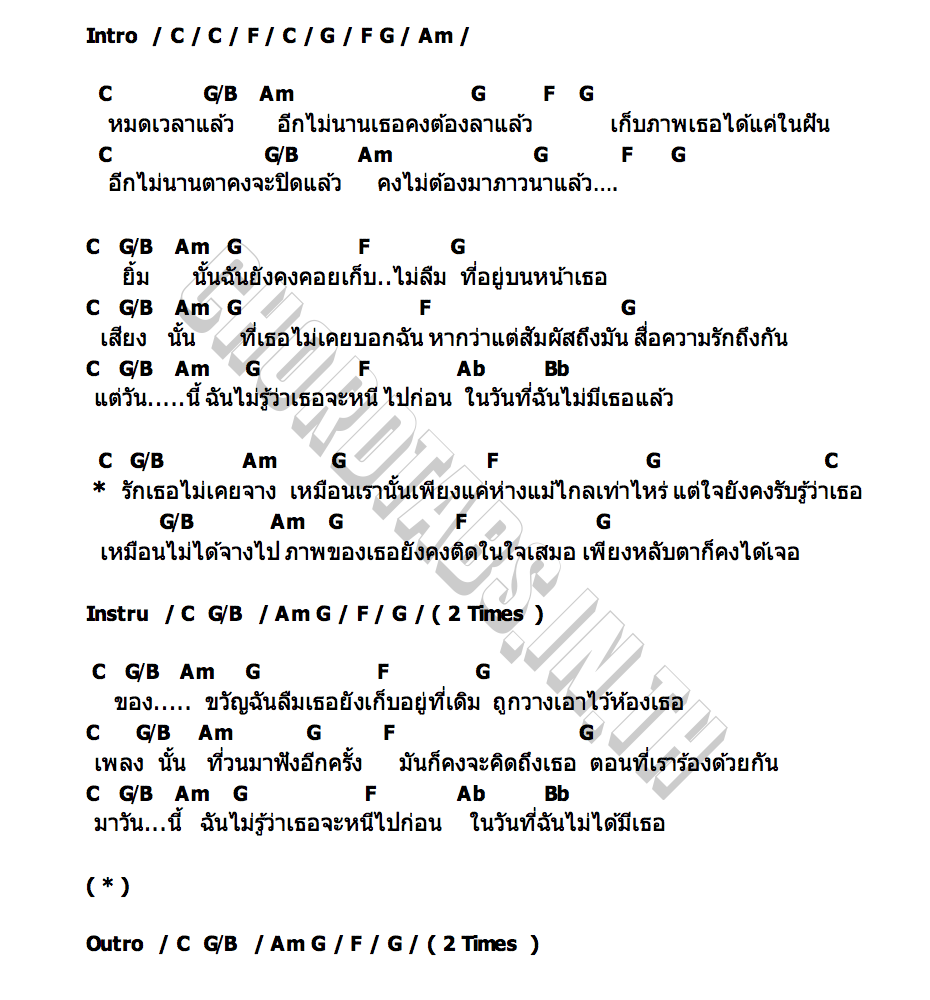 คอร์ด หลับตาลง ก็คงได้เจอ THEMOONWILLALWAYSBEWITHME