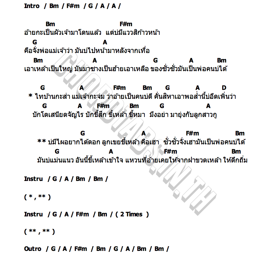 คอร์ด เขยขี้เหล้า บุ๊ค ศุภกาญจน์