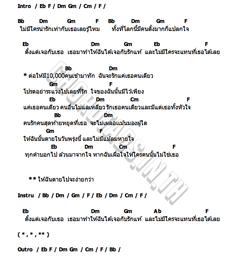 คอร์ด ต่อให้มี 10 000 คนเข้ามาทัก 9Kreukphon