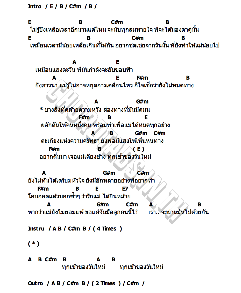 คอร์ด ทำเพื่อแม่ NORMALMAN