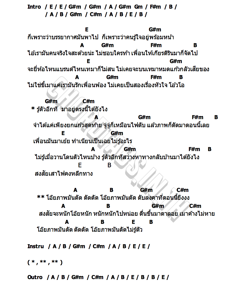 คอร์ด ภาพตัด สาวน้อย สินาไล