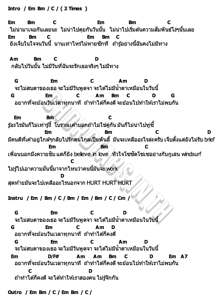 คอร์ด รู้งี้ MVL