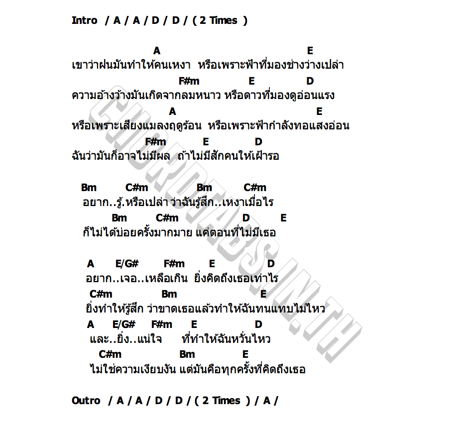 คอร์ด อยากเจอ Giky กีกี้