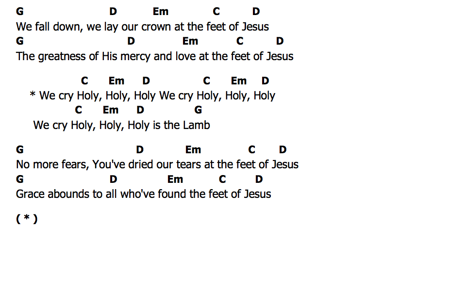คอร์ด We Fall Down Chris Tomlin