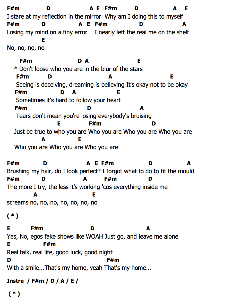 คอร์ด Who You Are Jessie J