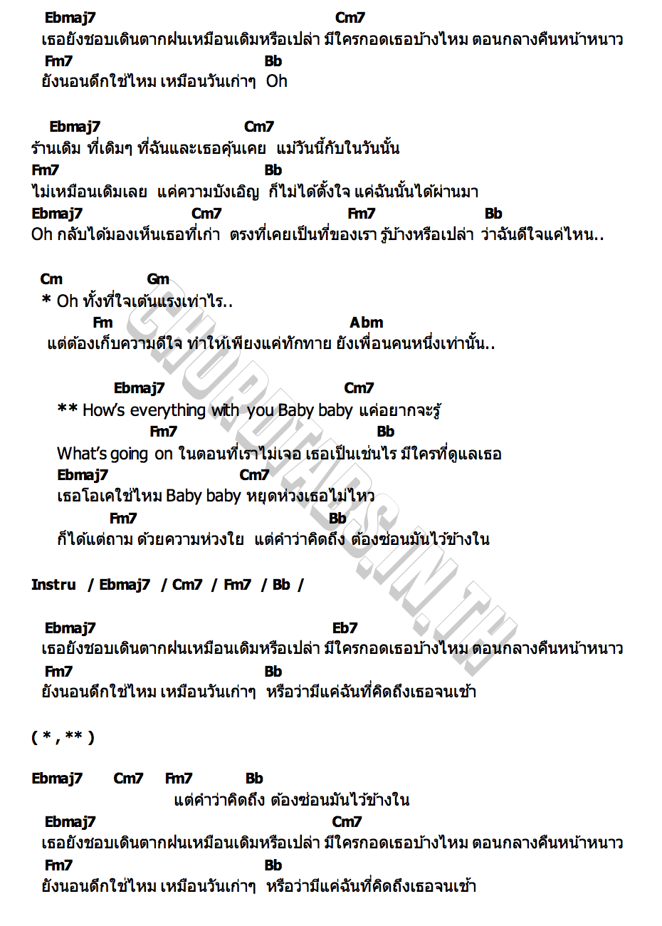 คอร์ด What s going on PP Krit
