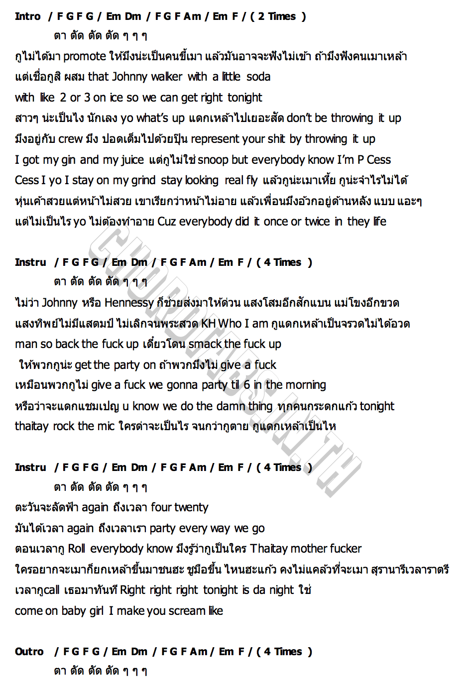 คอร์ด หมดแก้ว (Mod Kaew) THAITANIUM