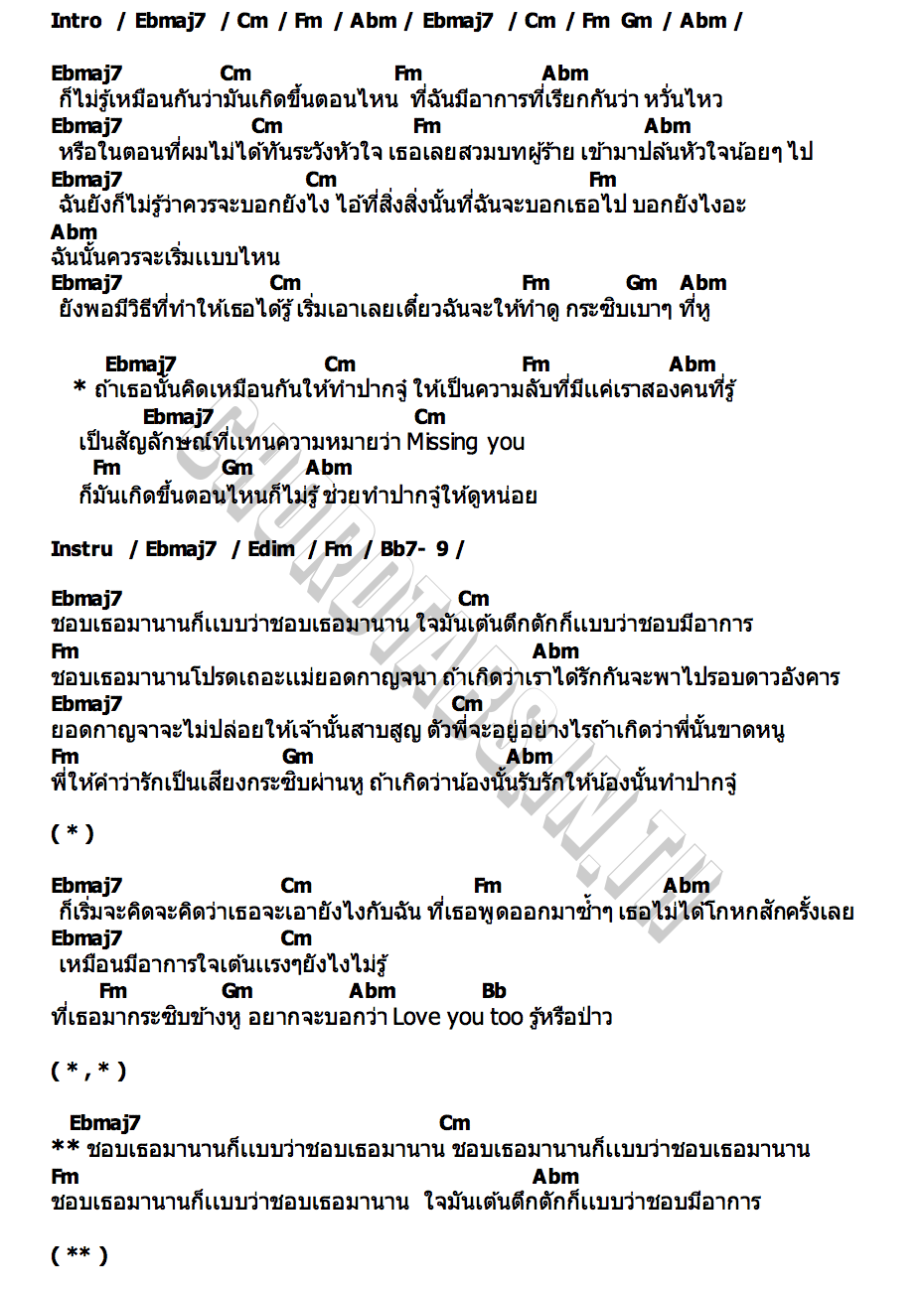 คอร์ด ปากจู๋ RACHAKOOB