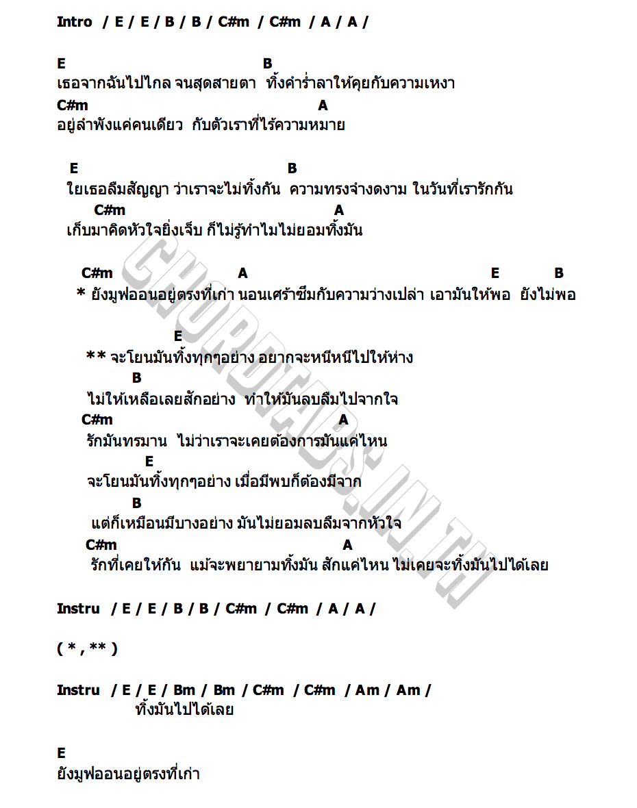 คอร์ด Move On แบบใด โจอี้ ภูวศิษฐ์