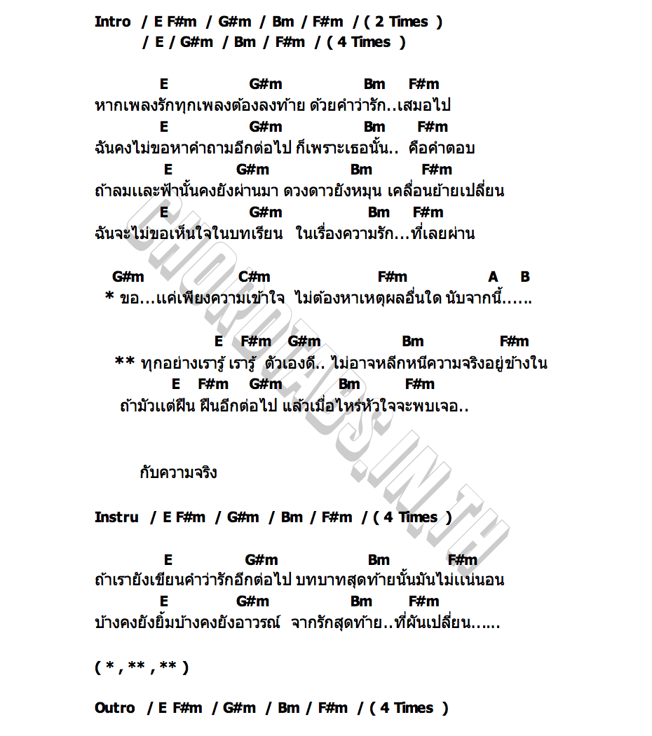 คอร์ด คำตอบสุดท้าย INLEGAL LASER