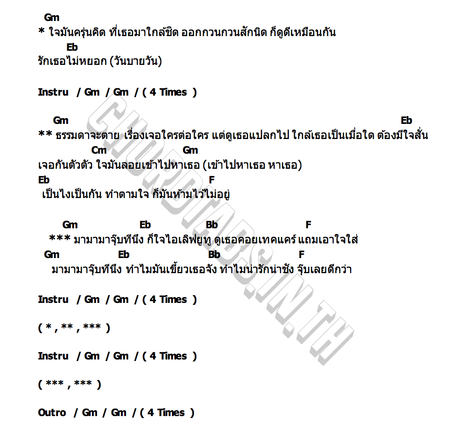 คอร์ด JOOB (2025 VER.) SORNRAM THEAPPITAK