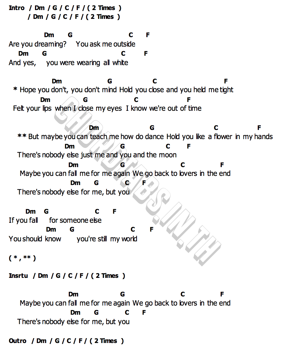คอร์ด how do you dance yung kai